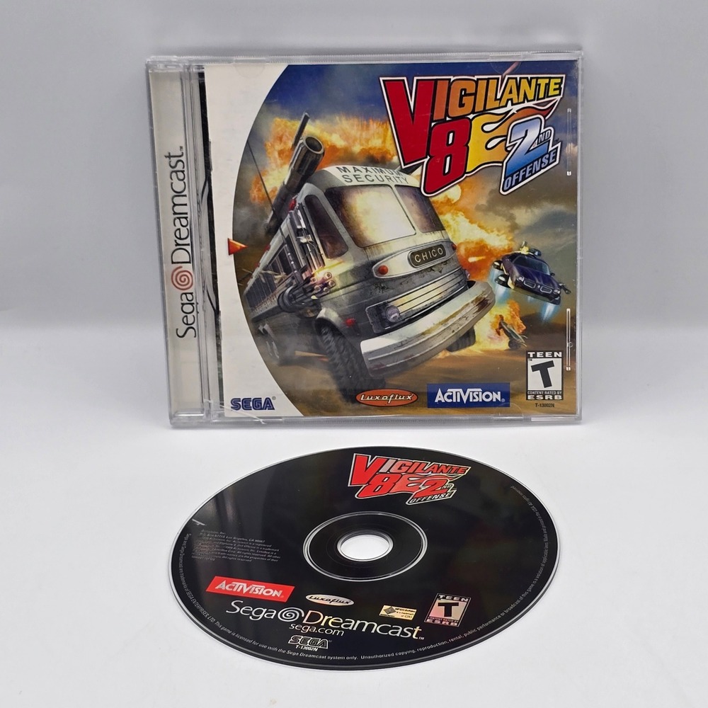 Sega Vigilante 8: 2nd Offense Dreamcast NTSC-U/C Black Vehicular Combat Game
